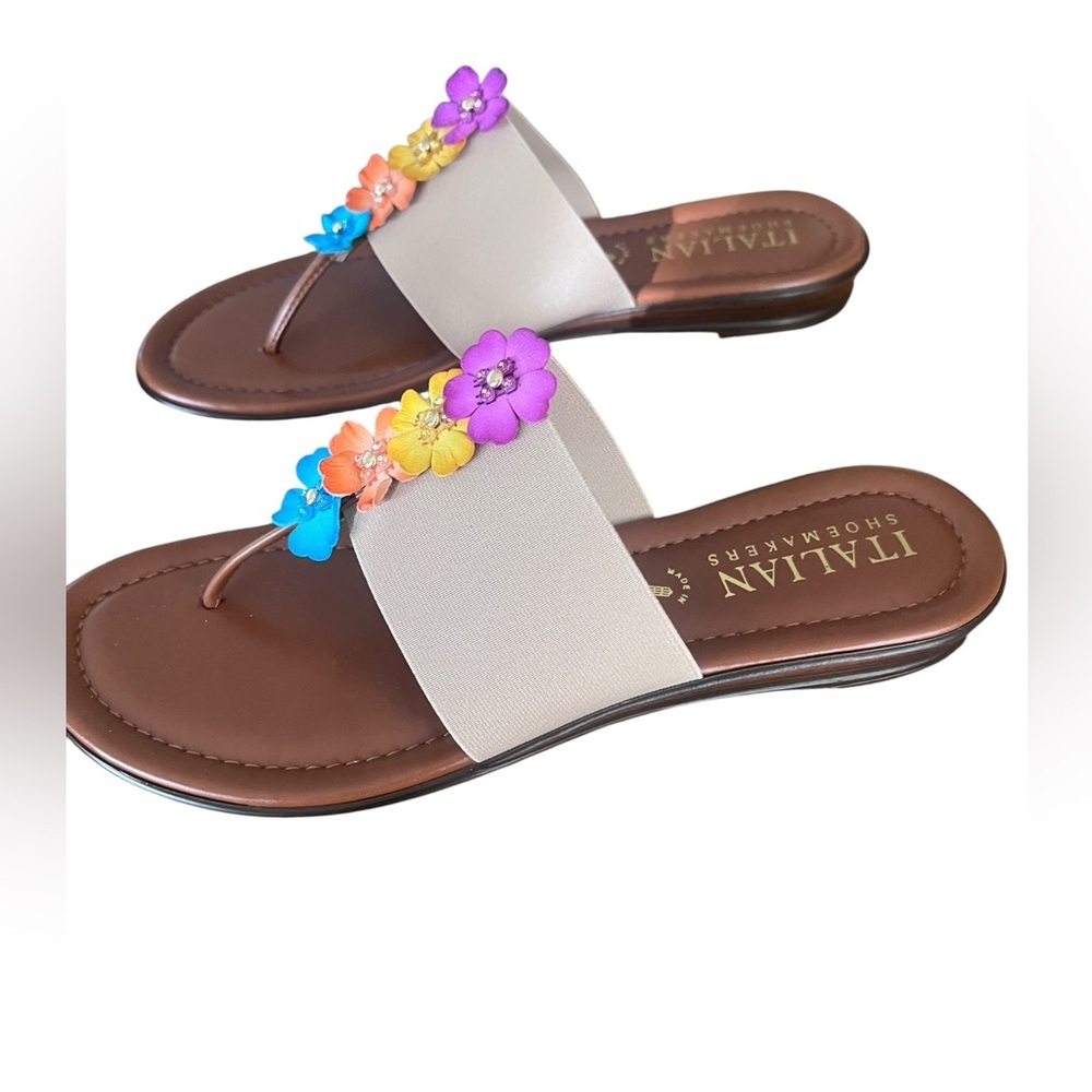 Italian Shoemakers Merry slip on sandal , new in box, size 11 - Picture 2 of 9